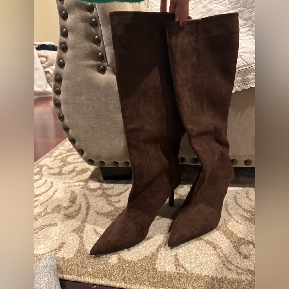 Elegant Brown suede like Women's Boots
